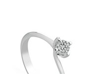 Anello Promesse Donna in Oro bianco FMP25013